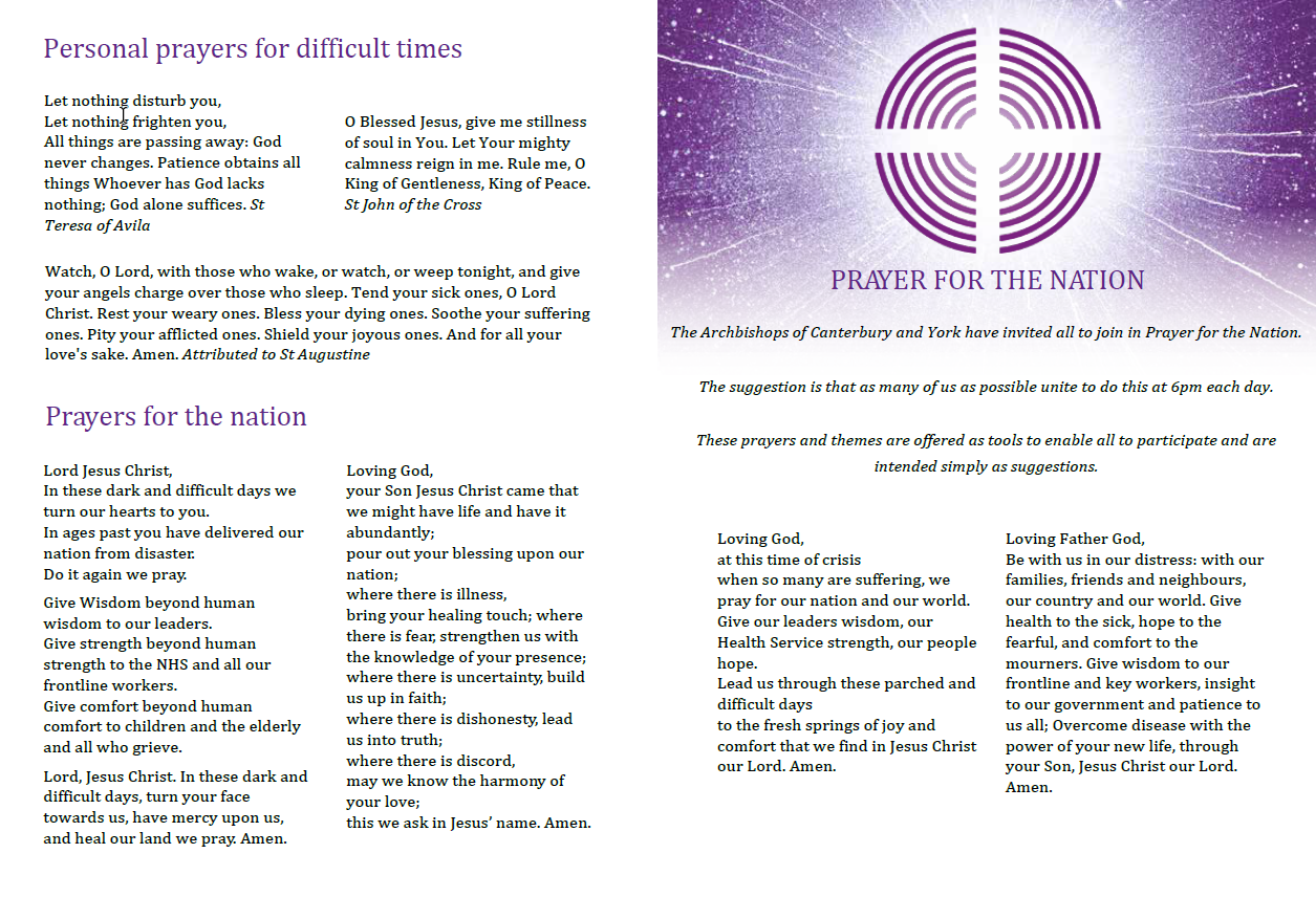 Prayer for the Nation – St. Peter's Parish Church, Bocking